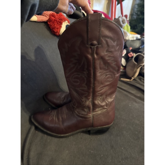 Justin Vintage Western Cowboy Boots‎ Men's Size 9 EE - Picture 4 of 5